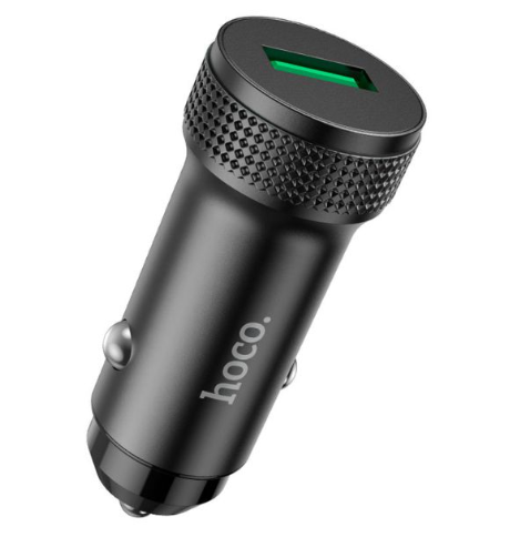 Hoco Z49A Level Single Port 18W Car Charger With Type-C Cable