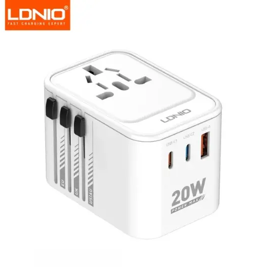LDNIO Z9 3 USB Ports 20W GaN Travel Adapter