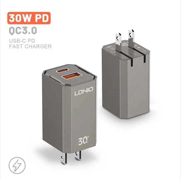 LDNIO A2527C 30W PD Qc3.0 Fast Wall Charger