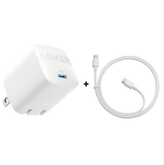 Anker 30W Charger with USB-C to -C Cable, 1-pack
