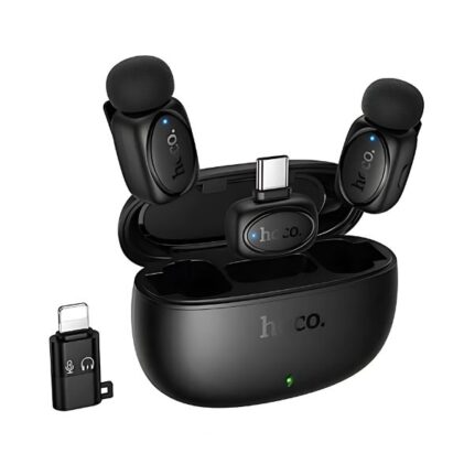 Hoco L19 Graceful Dual Mic Lavalier Wireless Microphone