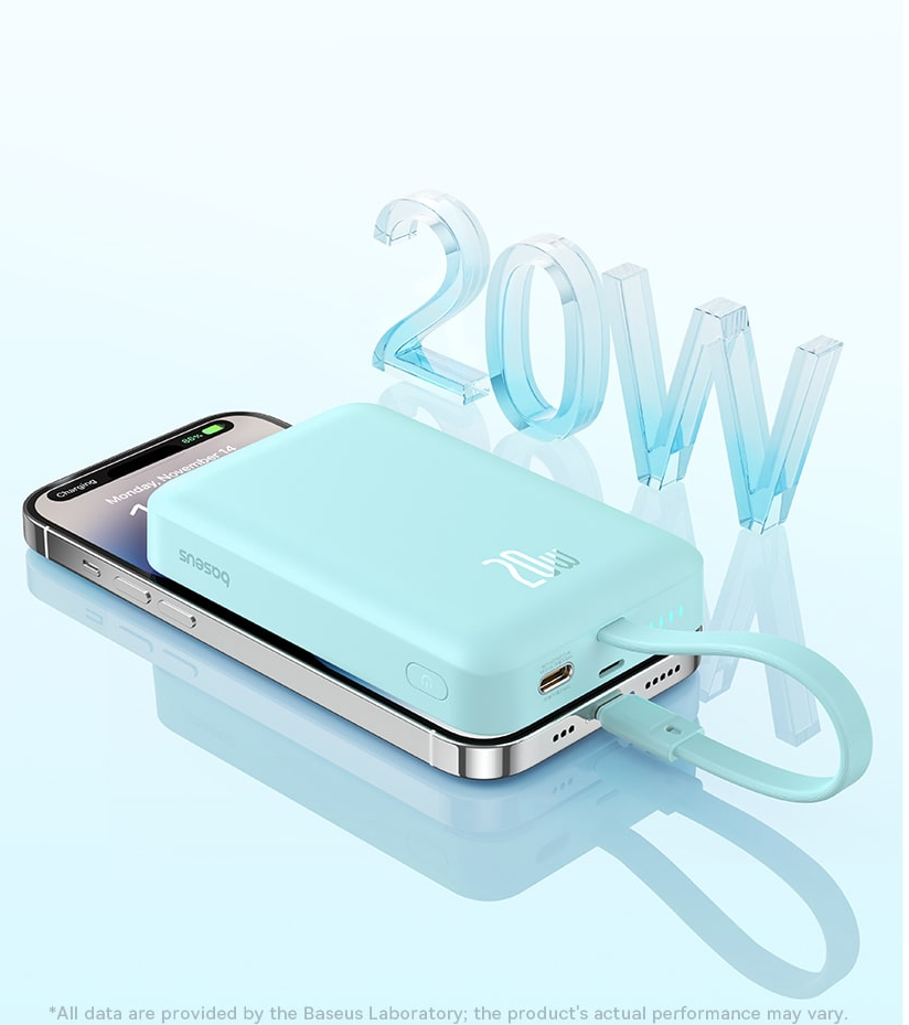 Baseus Magnetic Mini Wireless Fast Charge Power Bank iP Edition 10000mAh 20W