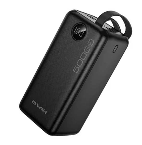 Awei P36K Powerful Power Bank 50000mAh Spare External Battery Fast Charge Porta