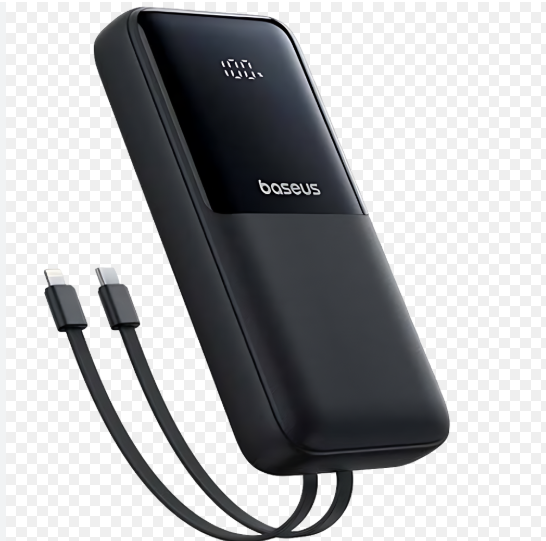 Baseus PPJP312 20,000mAh 22.5W Power Bank with Attached Type-C & Lightning Cable