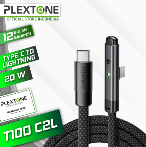 Plextone C2L T100 Gaming Type-C to Lightning Charging Data Cable