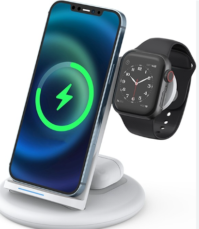 WiWU Power Air 3 in 1 Wireless Charging Station for Phone, Watch, Airpods