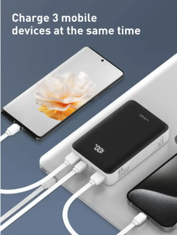 LDNIO PQ27 20000mAh 65W Fast charging Power Bank