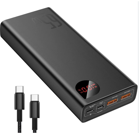 Baseus Adaman 65W Metal Digital Display 20000mAh Quick Charge Power Bank