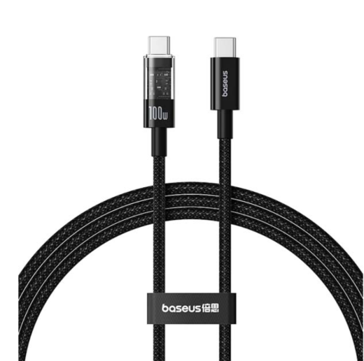 Baseus Gem Series Type-C to Type-C 100W Cable For Macbook Mobile Iphone 15 Series Samsung Pixel