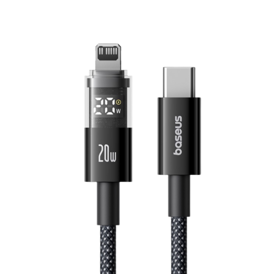 Baseus PD 20W Display 2 Fast Charging Data Cable Type-c to Lightning 1m