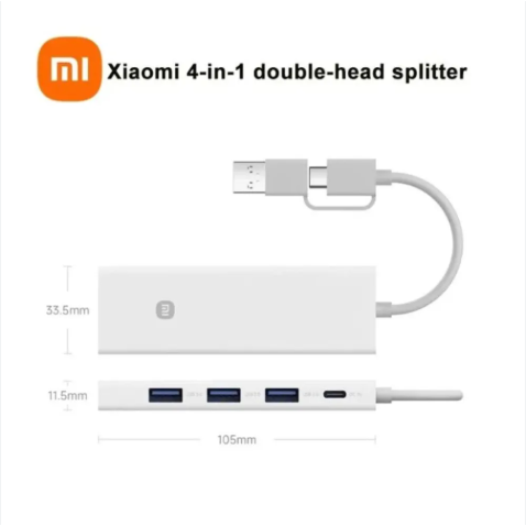 Xiaomi 4in1 Dual Head Splitter Hub