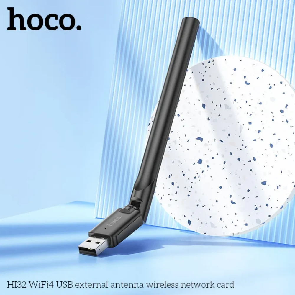 Hoco HI32 USB 150Mbps 3dBi black Wi-Fi adapter
