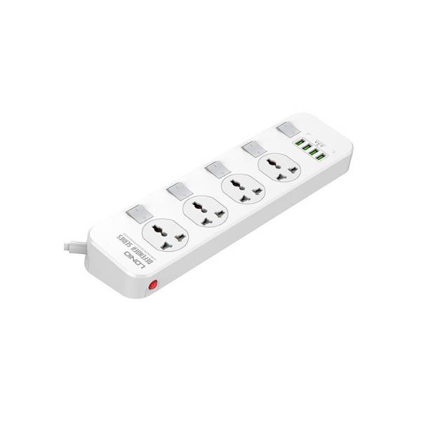 LDNIO SC4408C Extension Power Socket 4AC 4USB Power Strip