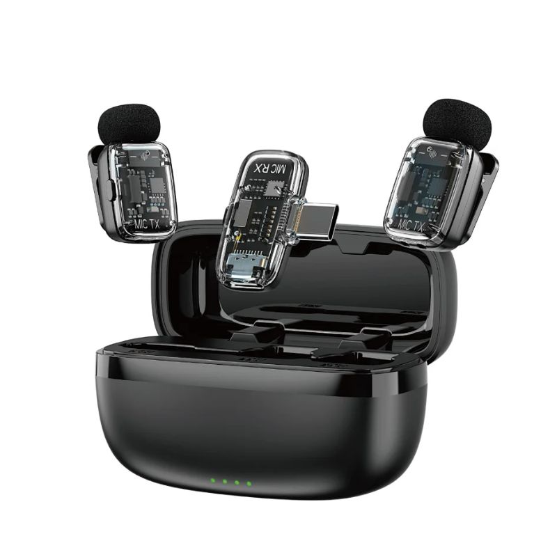 WiWU Wi-WM008 Dual Wireless Lavalier Microphone System