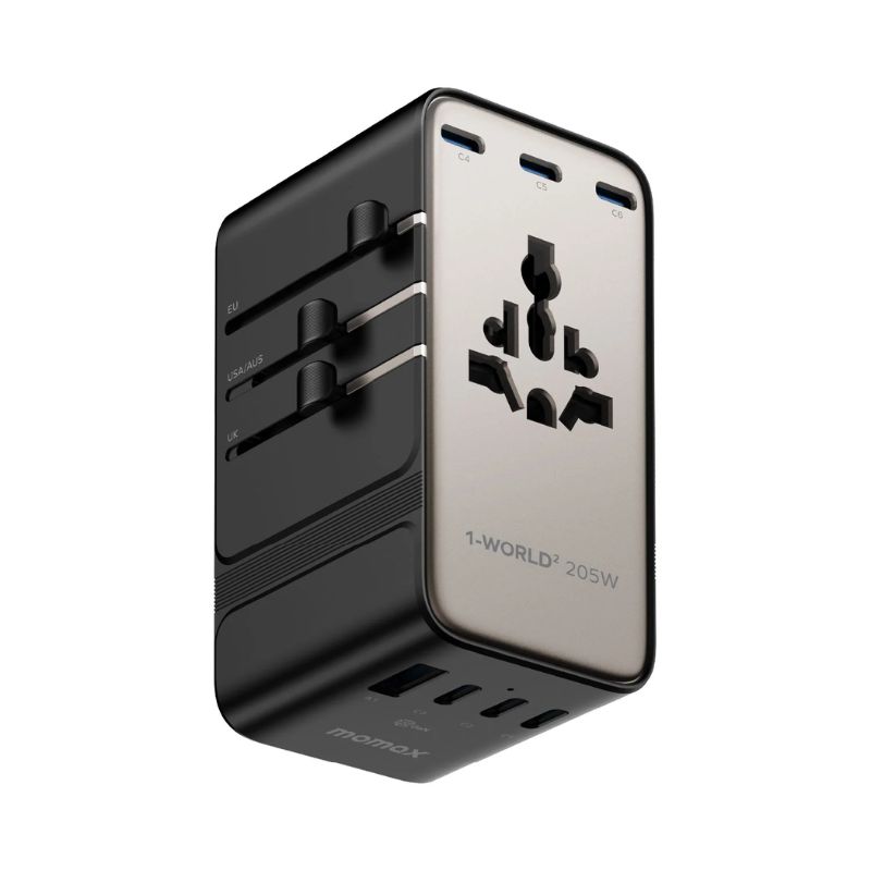 Momax 1-World² 205W 7-Port Dual AC Travel Adapter