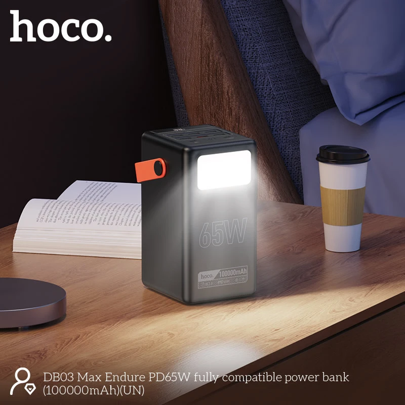 Hoco DB03 Max 100000mAh 65W Fast Charging Power Bank